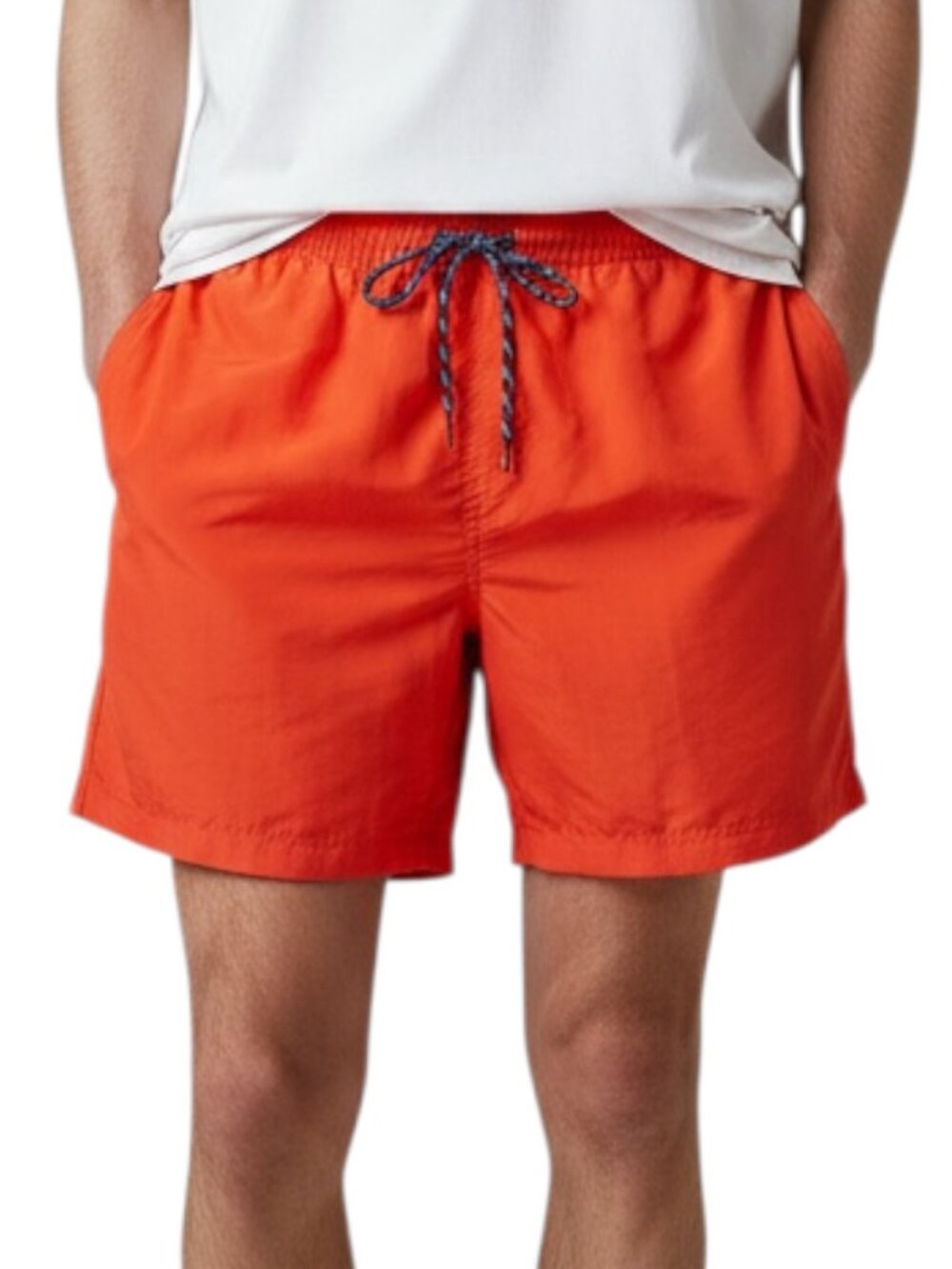 Columbia Muted Orange Swim Shorts Trunks Unlined Elastic Drawstring Pocket XL